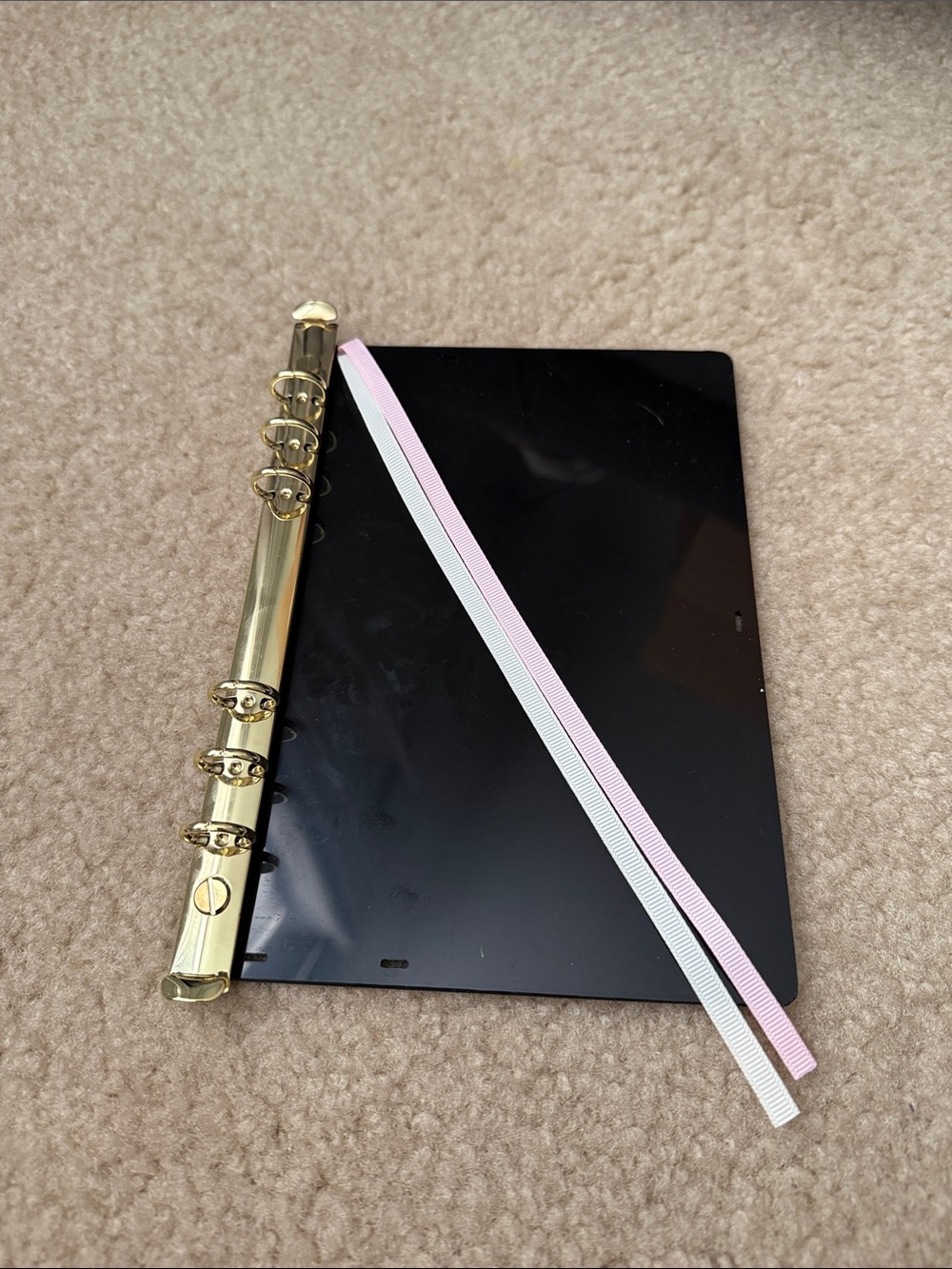 Coach Brown Signature Logo Notebook Cover with Snap - Picture 6 of 6